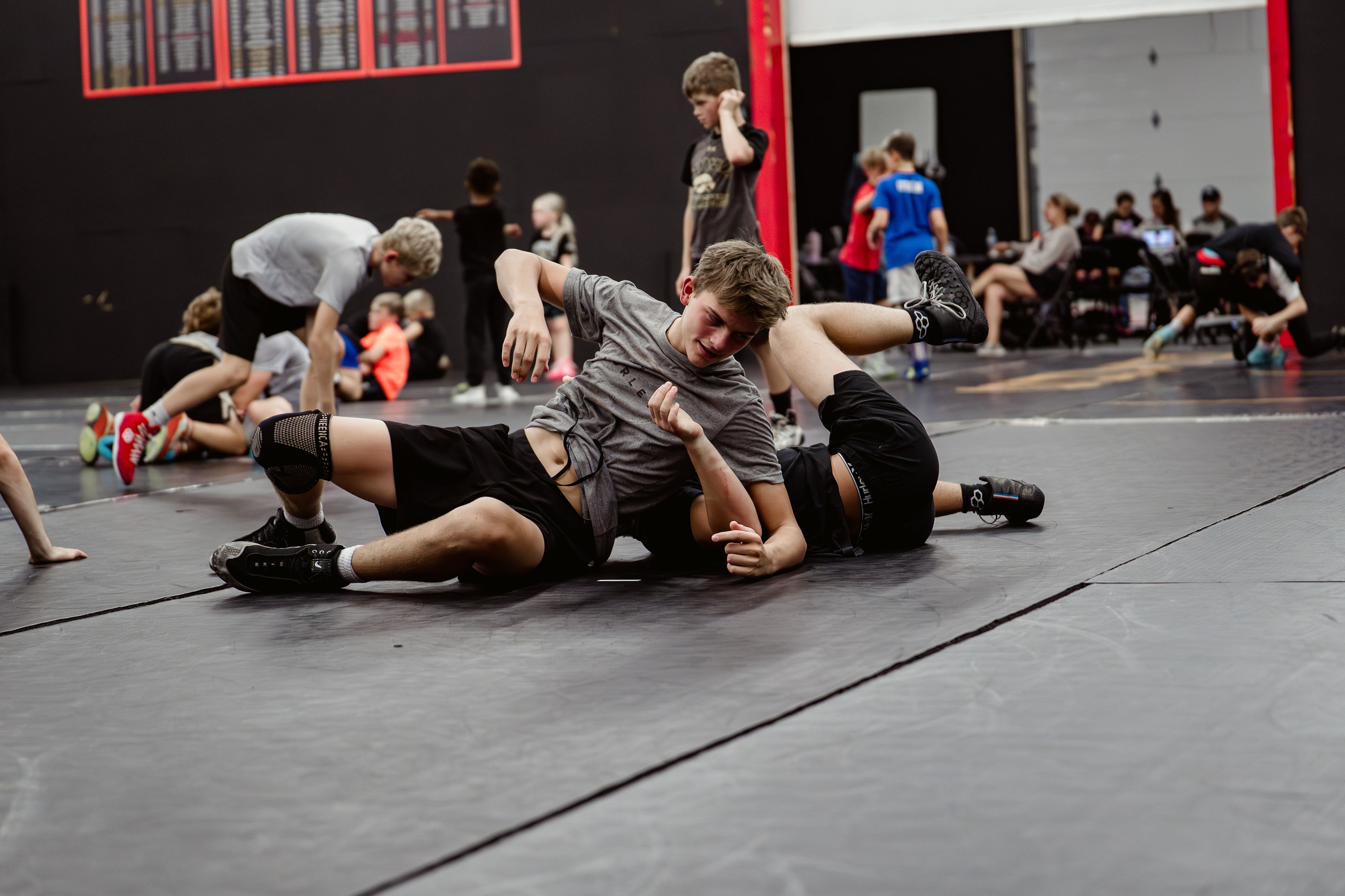 SWA wrestlers training